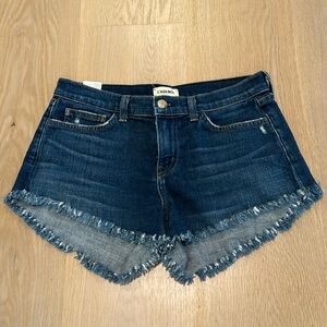 L’AGENCE Women’s Navy Jean Shorts Size 25